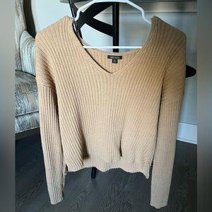 Tan cropped sweater from Target